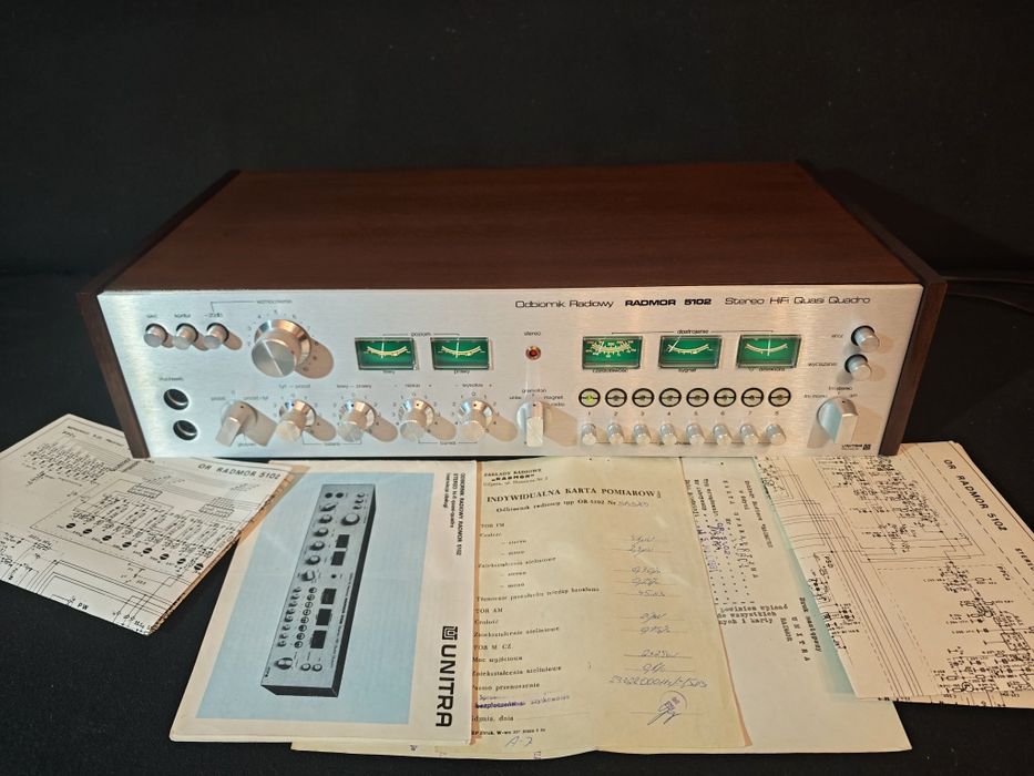 UNITRA Radmor 5102 QUASI QUADRO Komplet dokumentów