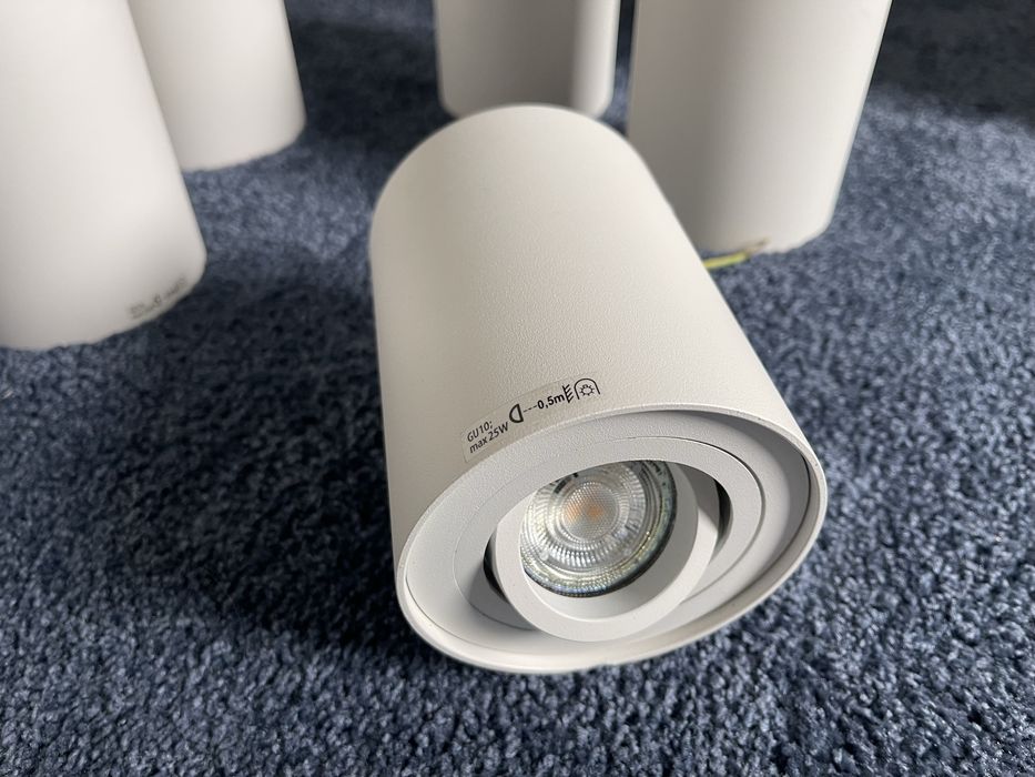 Oprawa Natynkowa Halogenowa GU10 TUBA LED RUCHOMA Walec Spot Sufitowa