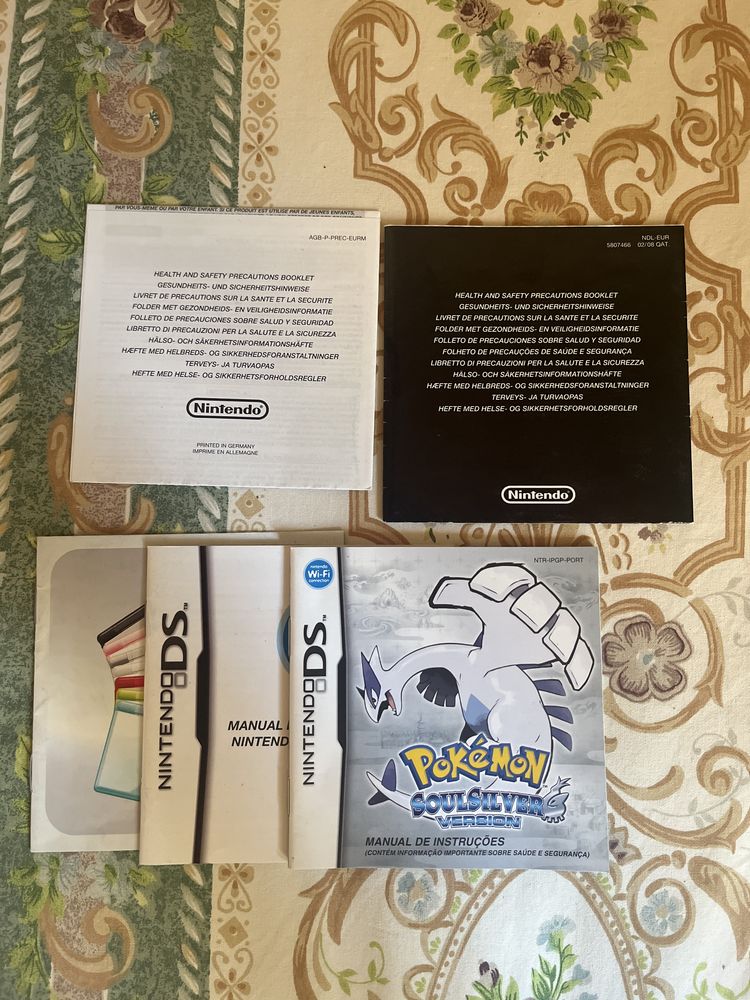 Pokemon Soul Silver Apenas Manual de Instruções