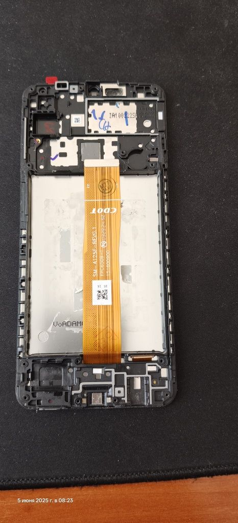 Дисплей для Samsung A12, A125F чёрный оригинал (GH82-24490A)