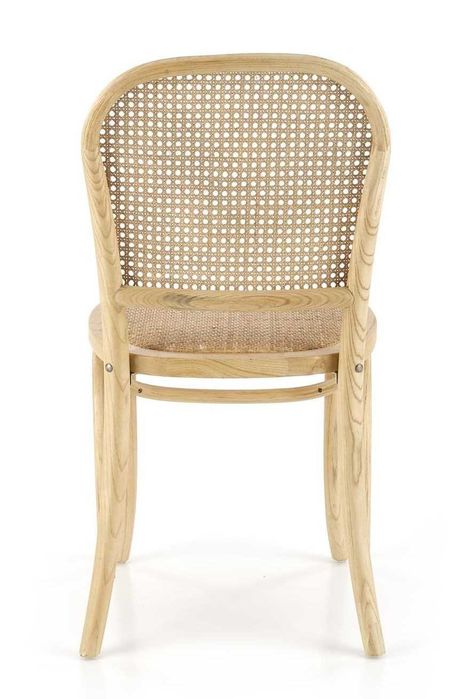 Krzesło klasyczne drewniane K502 rattan naturalny