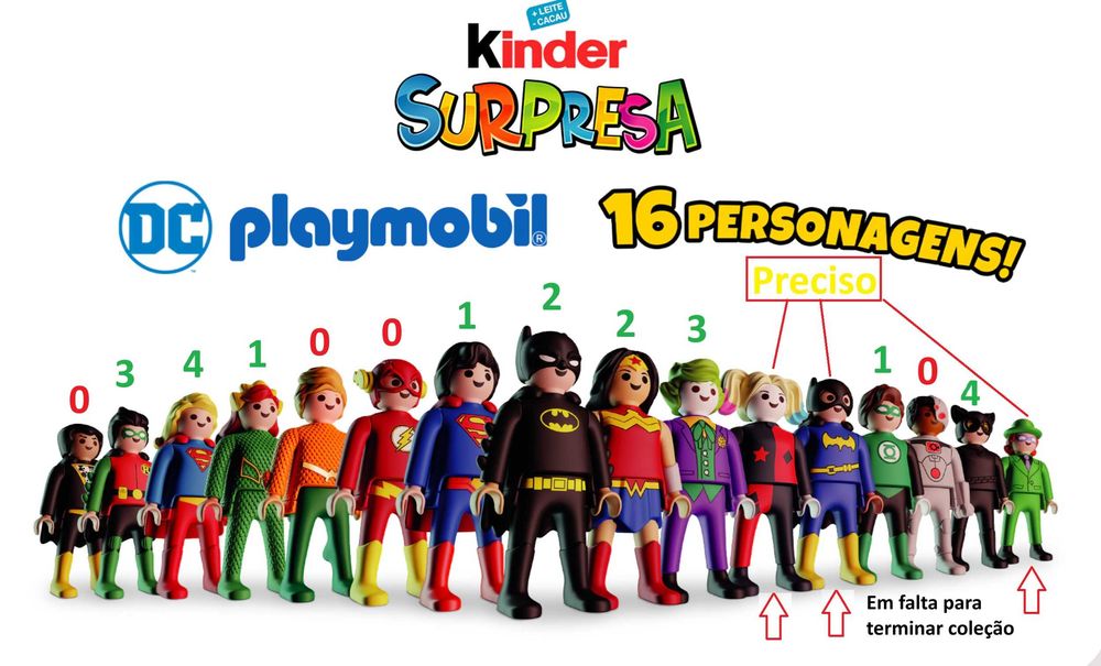 Ovo Kinder Playmobil DC