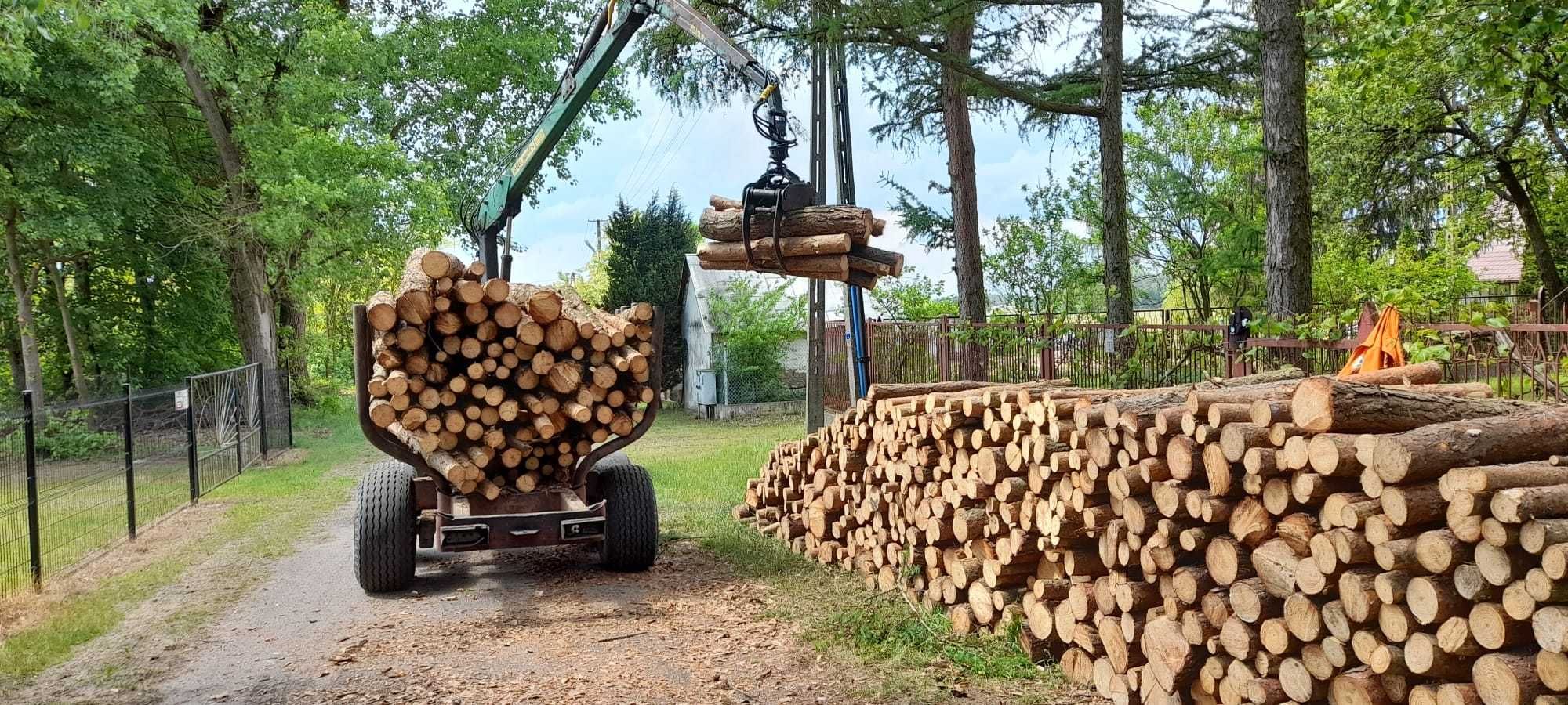 Drewno Kominkowe / Opałowe Osika , SOSNA pocięte / połupane  do pieca