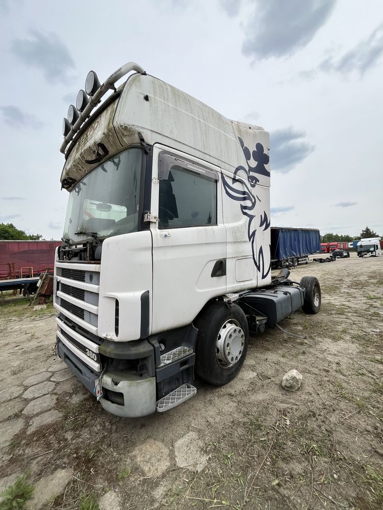 Kabina Scania HPI 380 Biała 2001rok KOMPLETNA