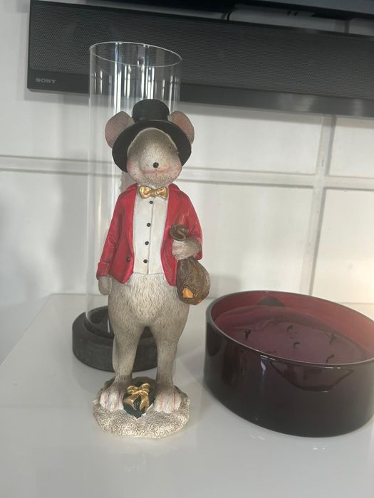 figurka mysz swiateczna home&you festivio festiviso home you