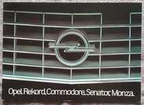 Prospekt Opel 1981 Rekord Commodore Senator Monza