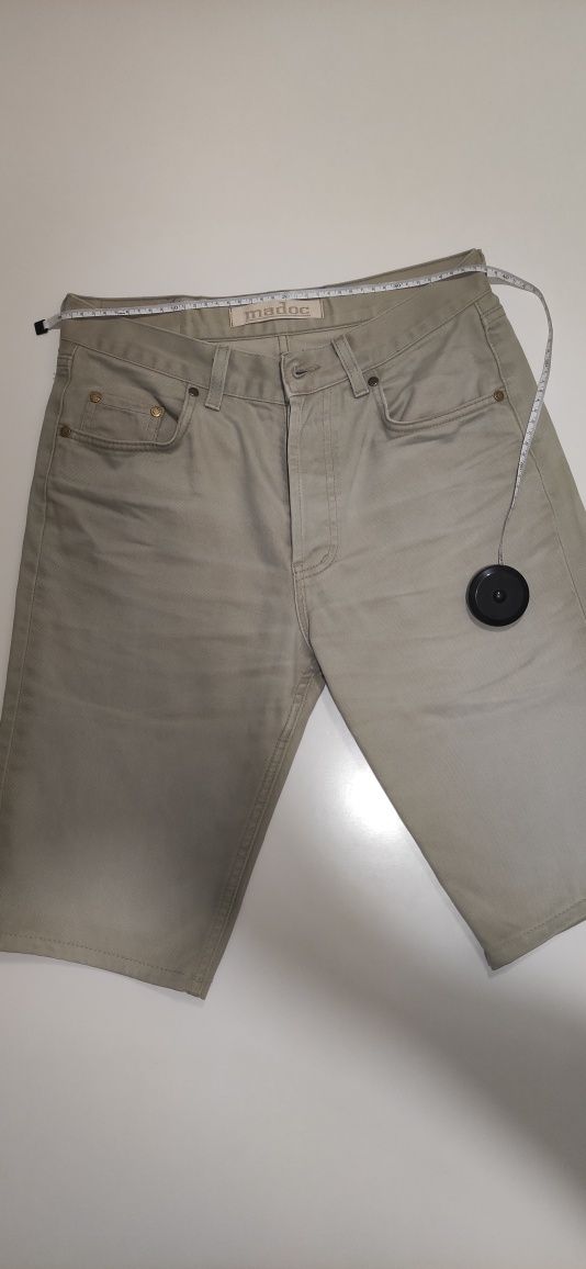 джинсові шорти чоловічі колір світла олива