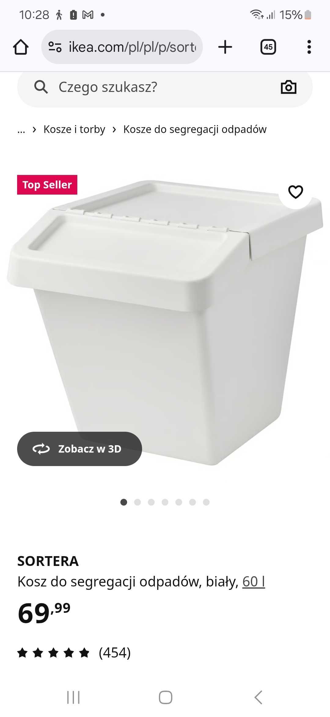 Kosz do segregacji śmieci