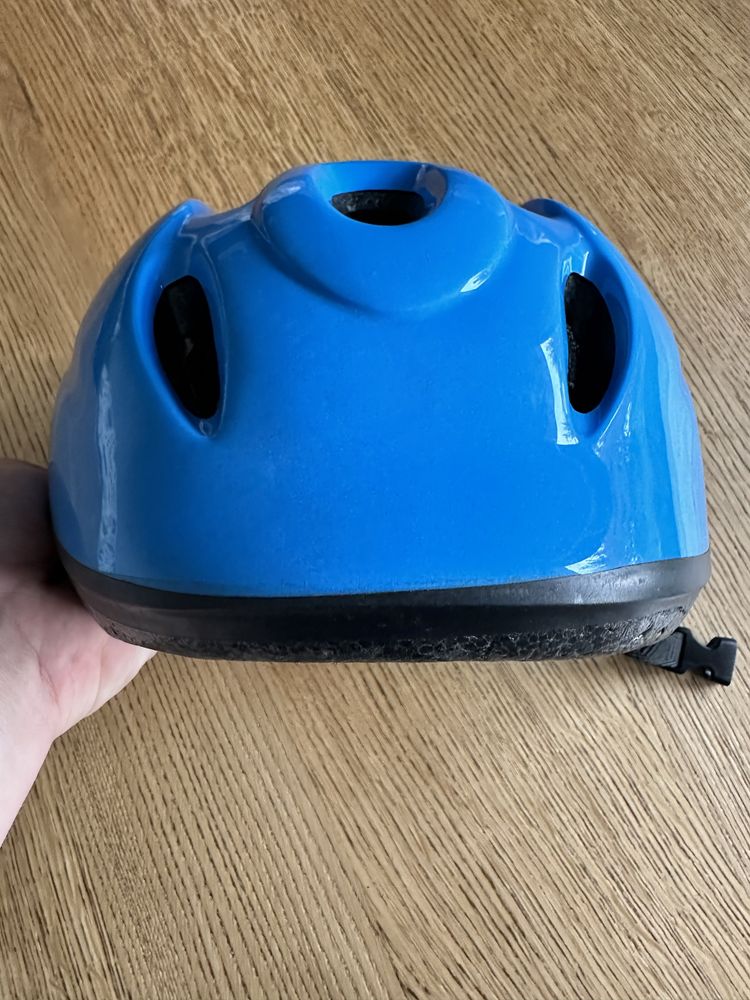 Kask dziecięcy btwin Decathlon niebieski