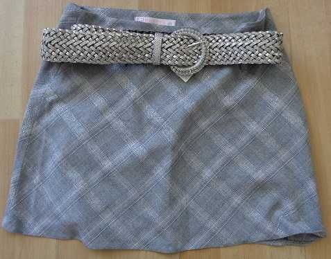 Spódnica spódniczka mini w kratkę S/36
