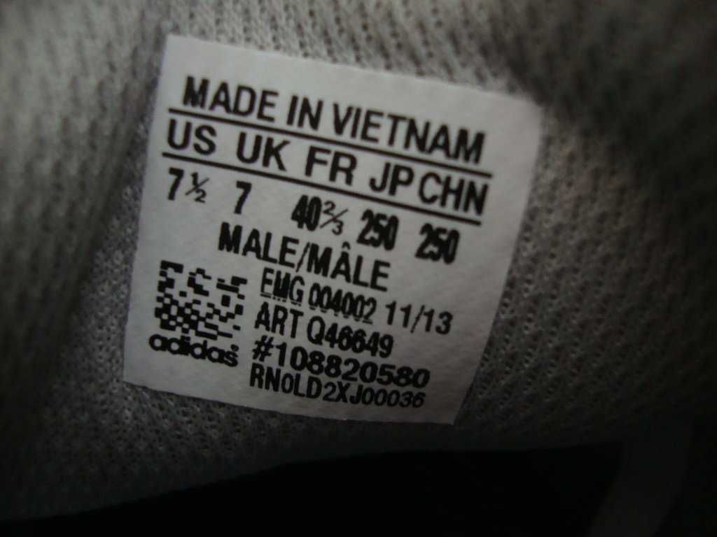 Кроссовки сороконожки Adidas White натур кожа оригинал 40 разм