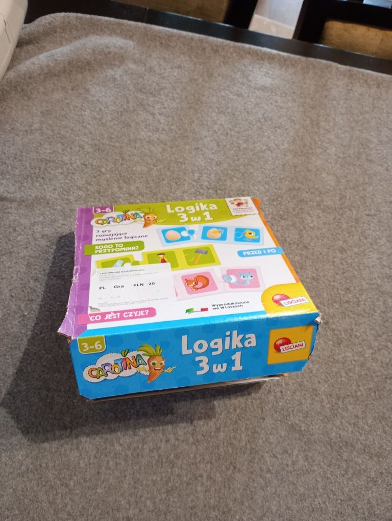 Układanka, gra Logika 3w1