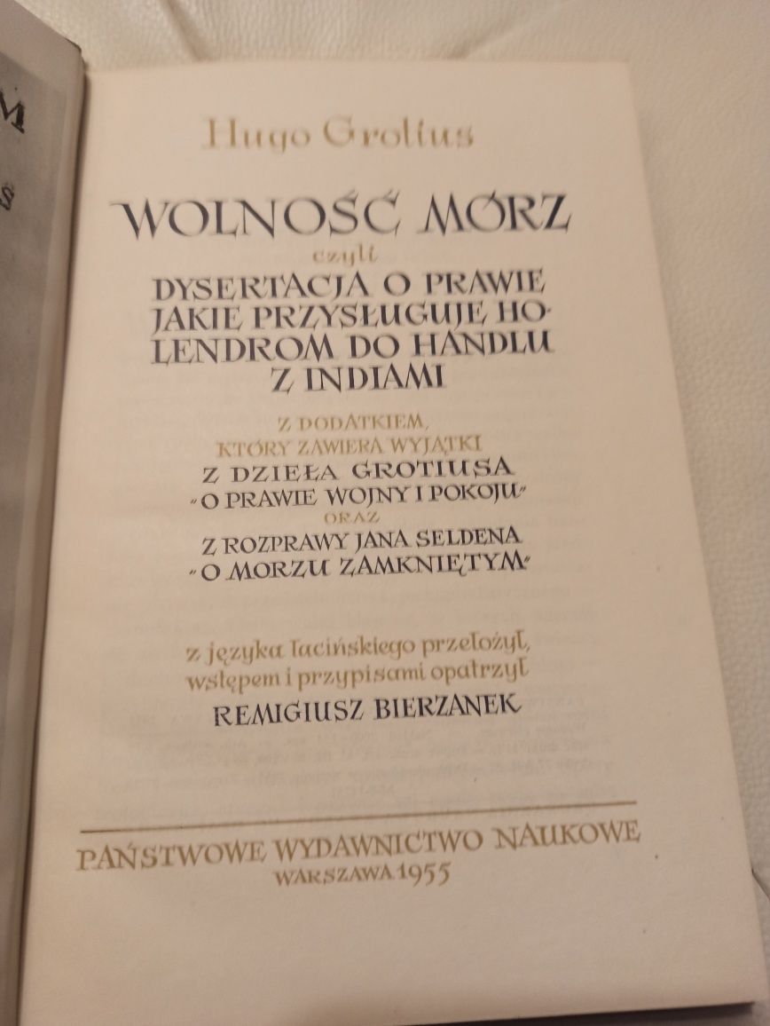 Grotius wolność mórz