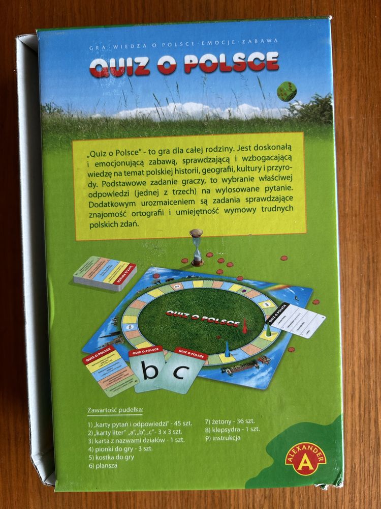 Edukacyjna gra planszowa “Quiz o Polsce”