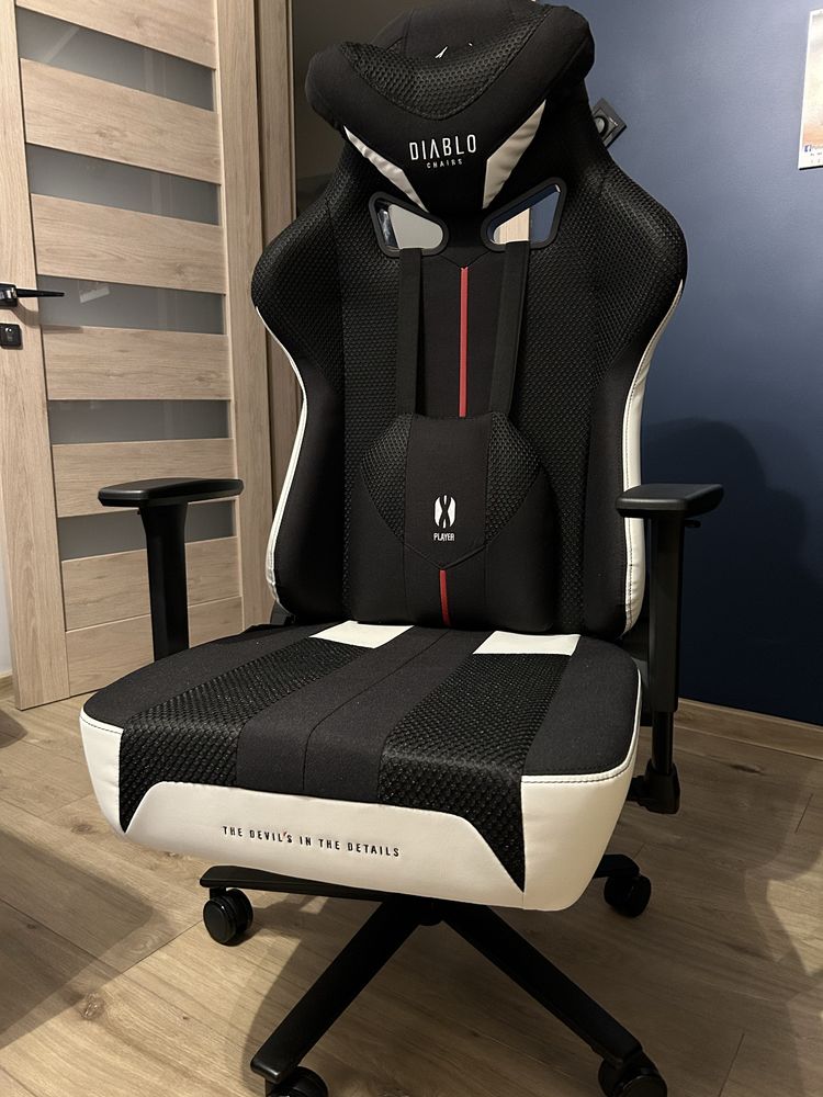 Fotel gamingowy Diablo Chairs X-Player-new-king-size tk. czarnoszary