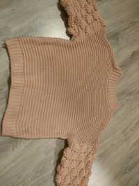 Różowy ciepły sweter rozmiar M/L