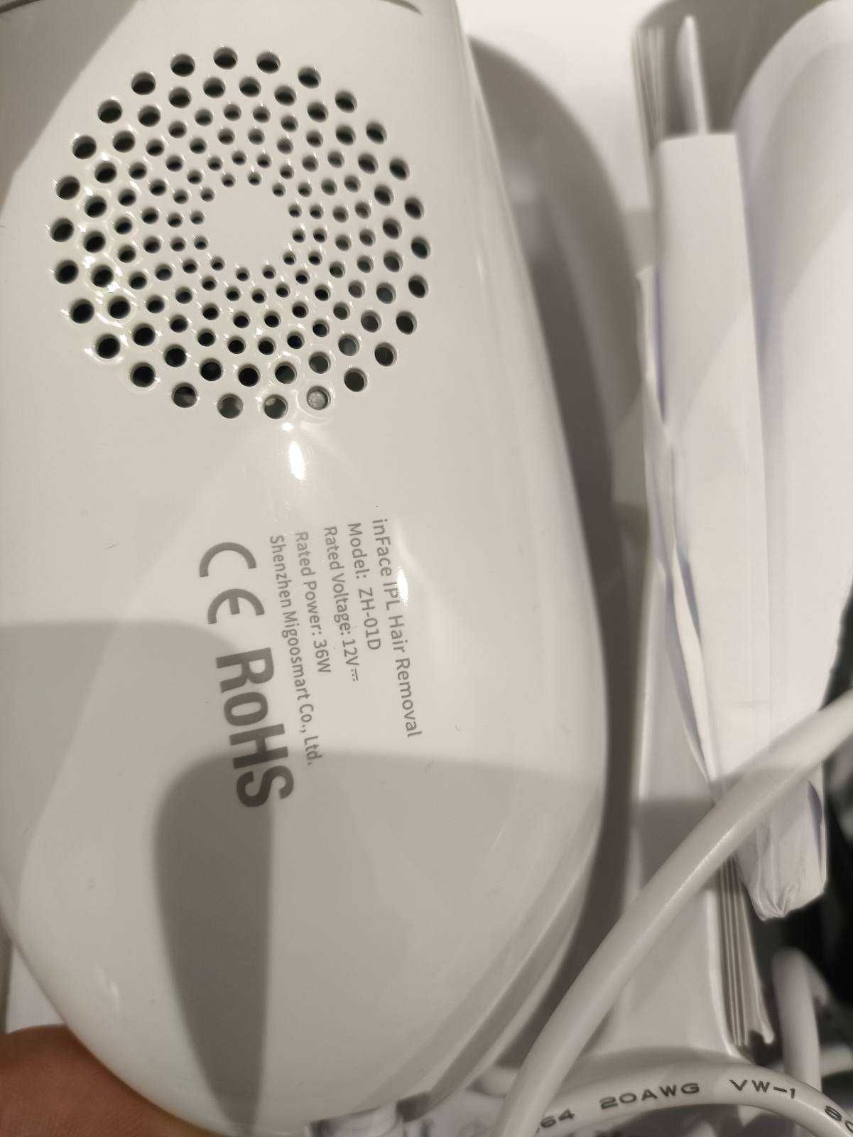 Depilator IPL do ciała nóg bikini Inface ZH-01D różowy, prawie nowy
