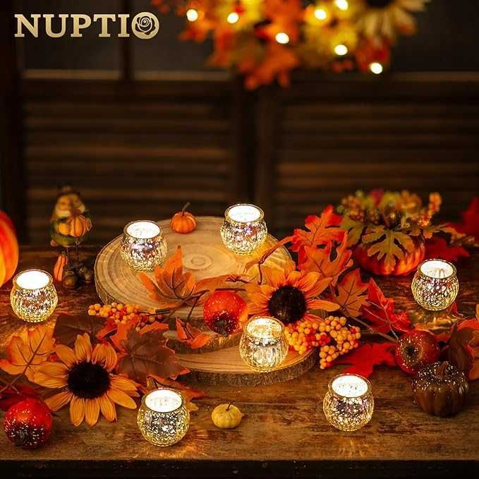 Szklane świeczniki do podgrzewaczy 12 sztuk przezroczyste