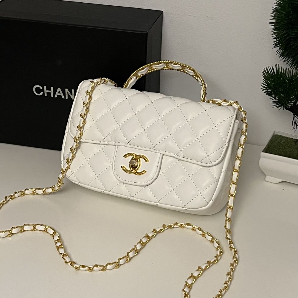 Torebka Chanel biała + komplet opakowań!!