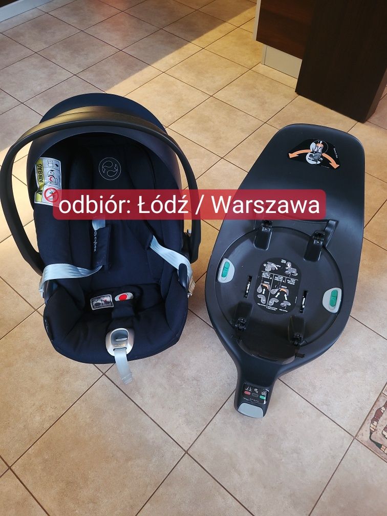 Fotelik Cybex Cloud Z+ I-Size granatowy plus BAZA ISOFIX 0-13 kg