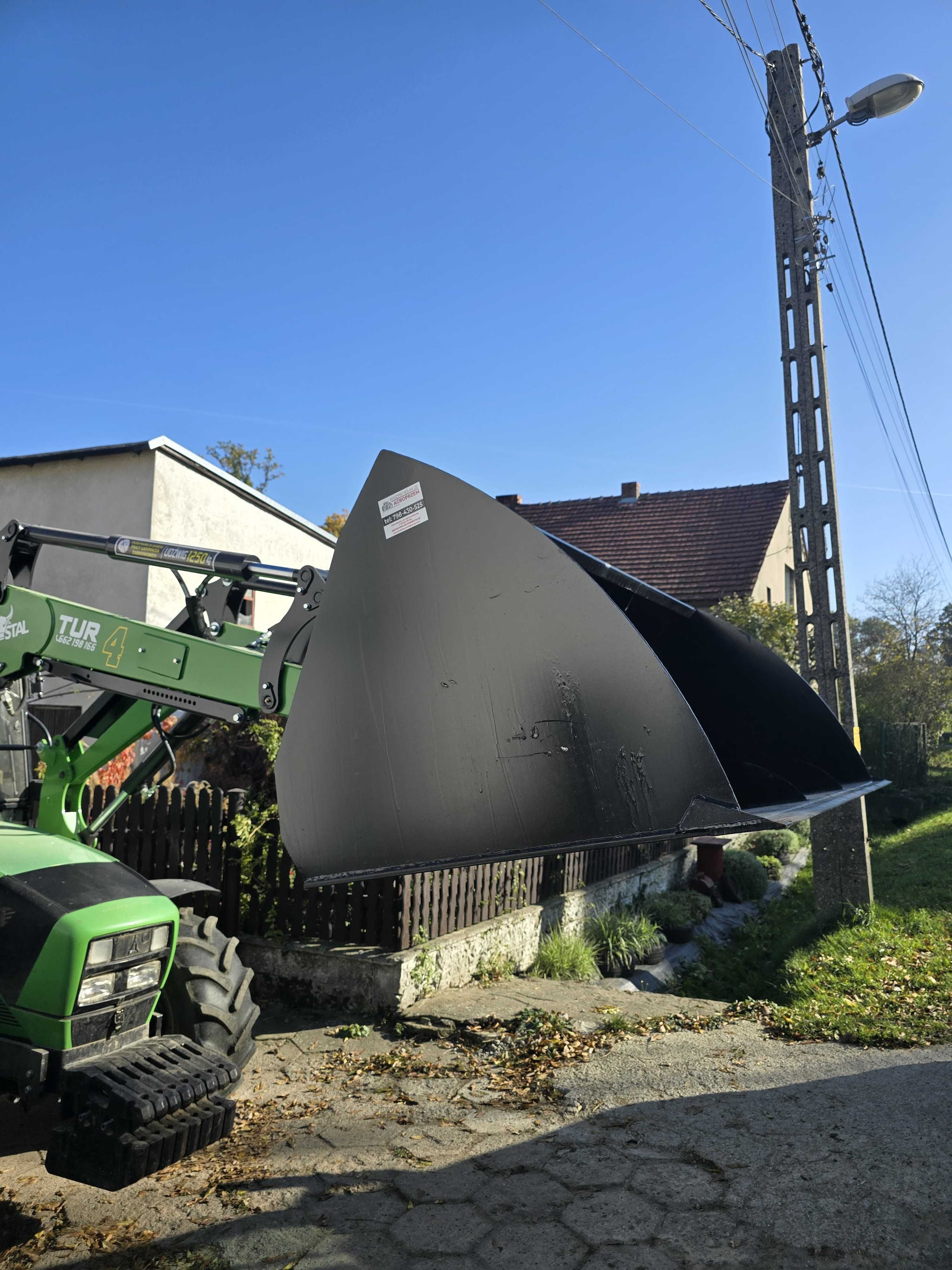 Solidna łyżka objętościowa wózka widłowego hydrauliczna dostawa raty