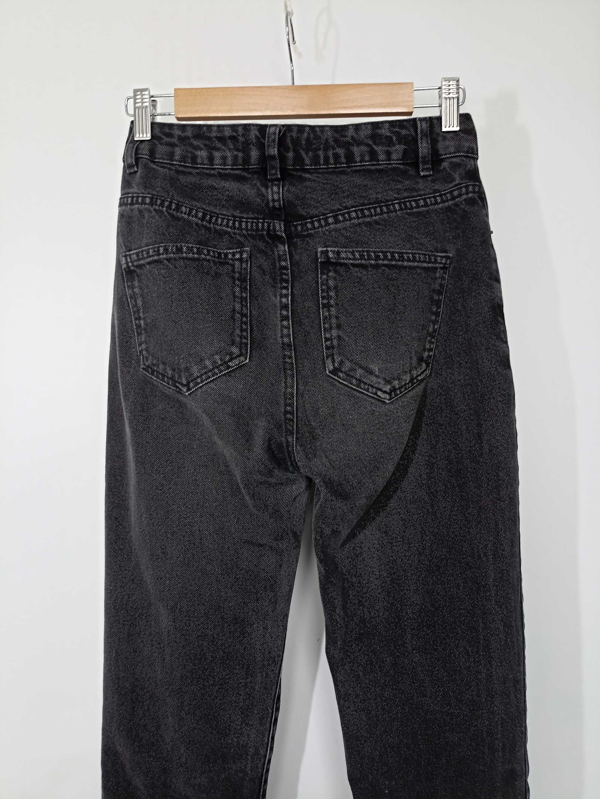 Mom jeans ciemne szare Pimkie 34 XS