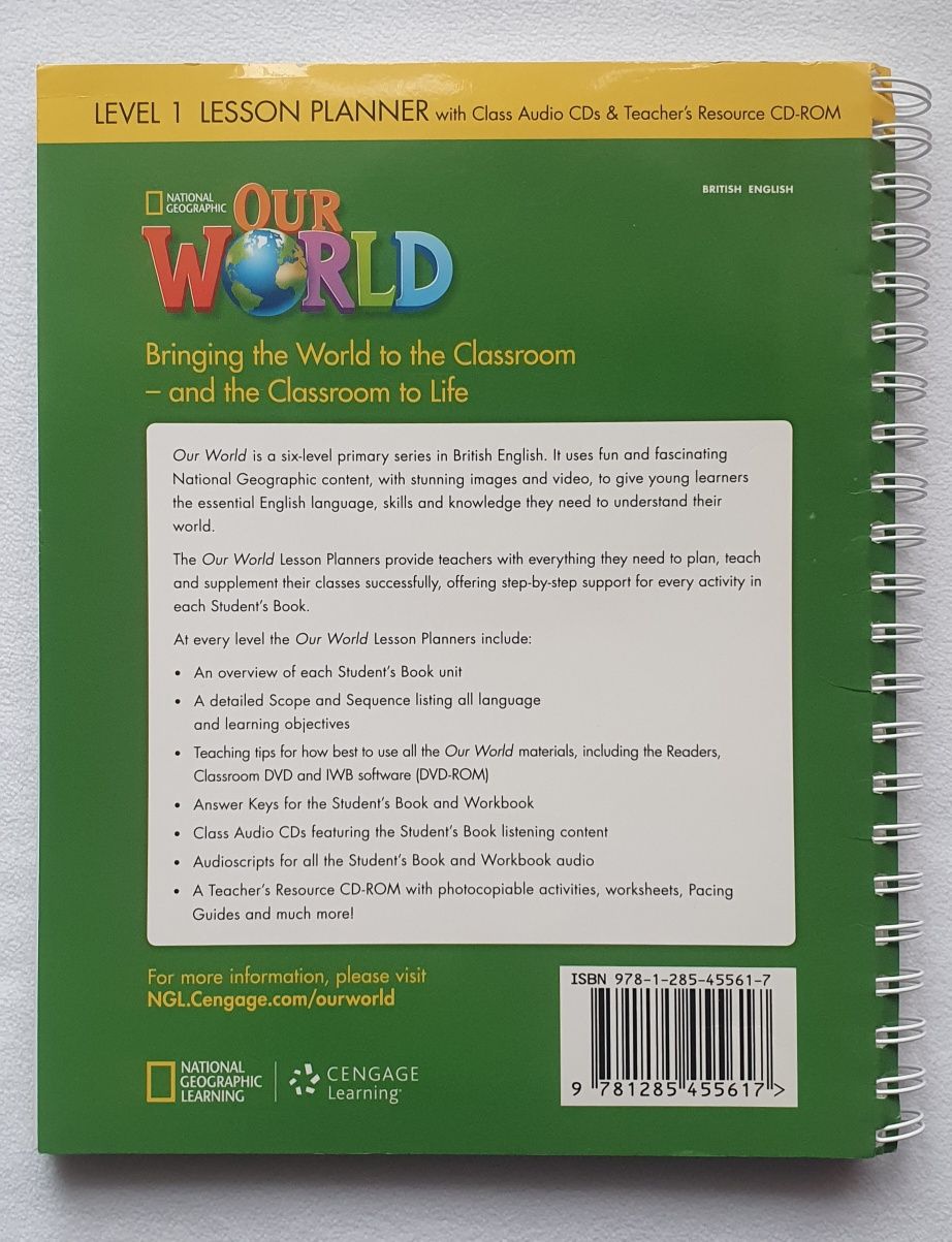 Our World 1 Lesson Planner with Audio CD and Teacher's Resource CD-ROM
