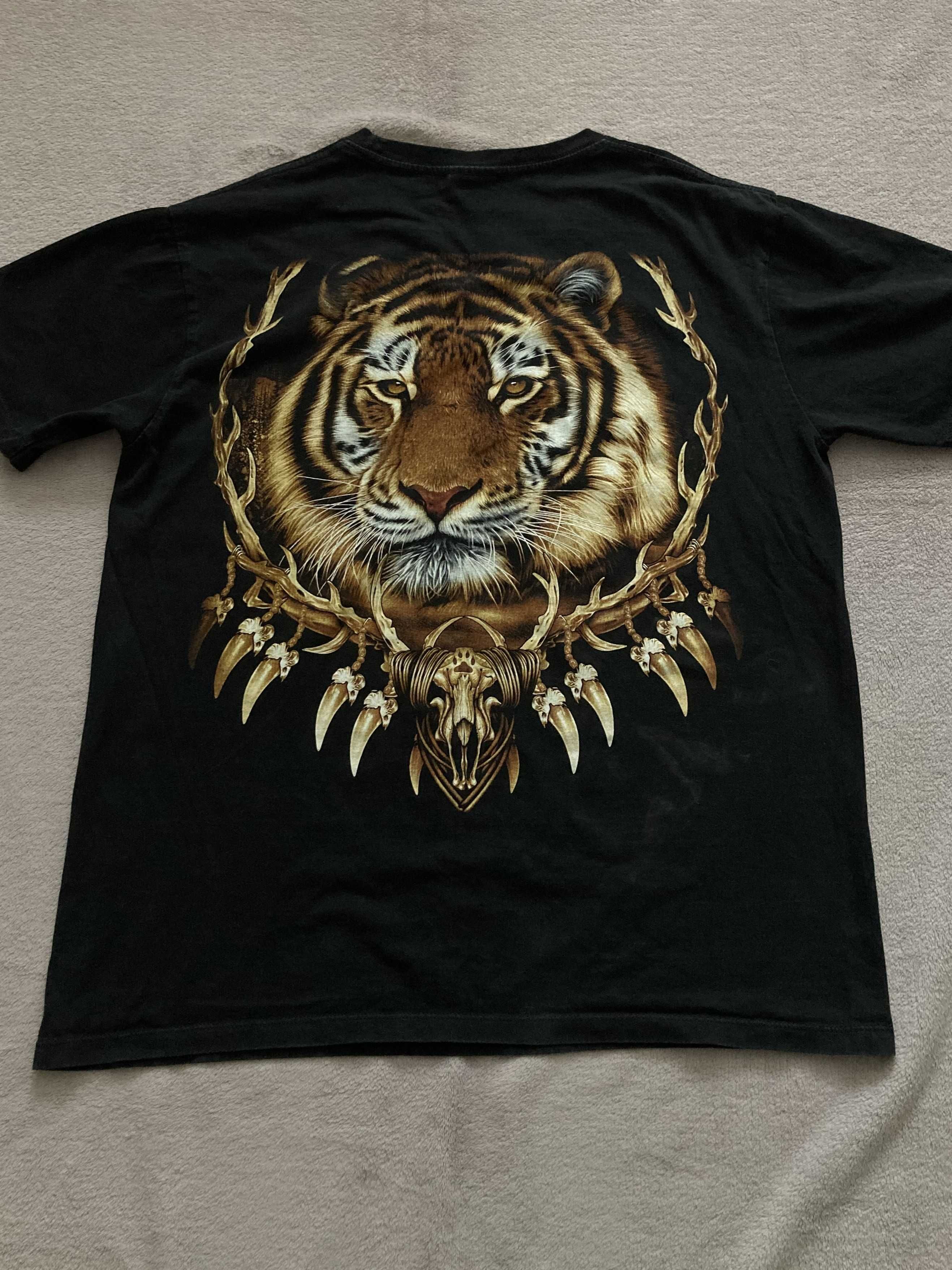 T-shirt krótki rękaw y2k streetwear wild tiger alternative