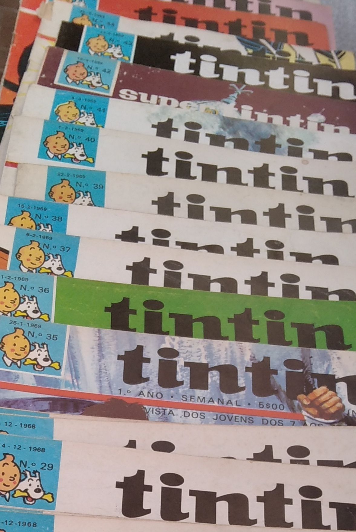 Várias revistas bd Tintin