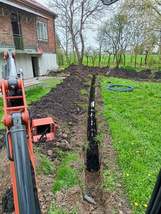 "Koparka Busko" "Minikoparka Busko" Usługi koparką Busko. Przewody