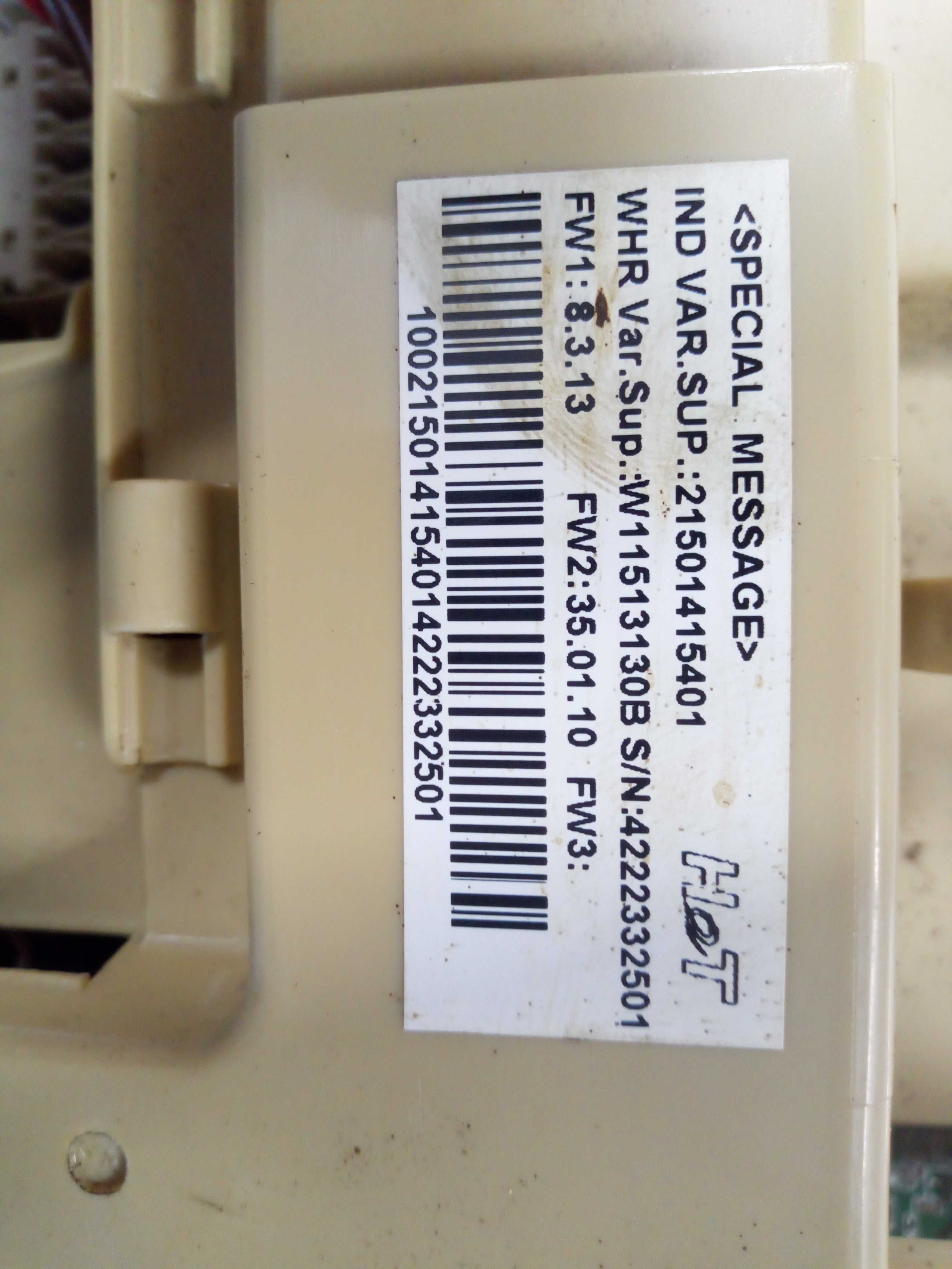 moduł wyświetlacz panel przedni Whirlpool  	FFB 9258 SV PL