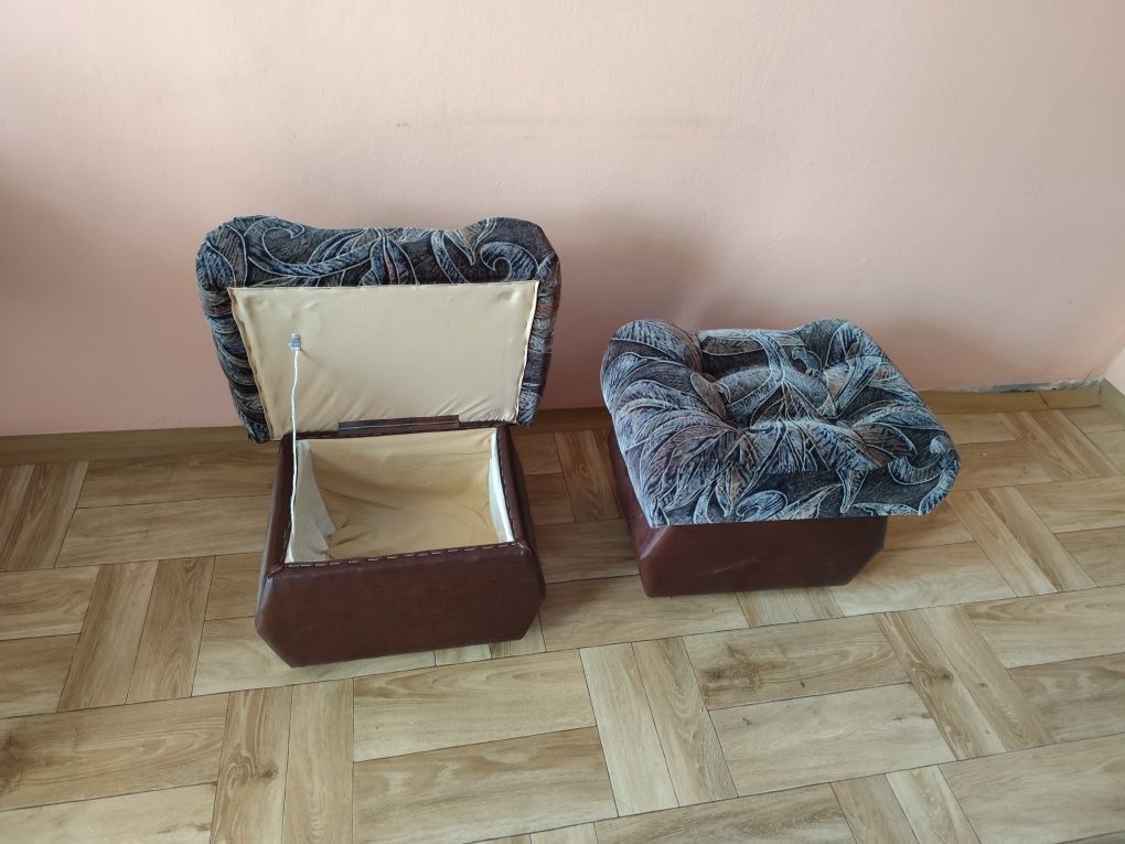 Pufy z pojemnikiem