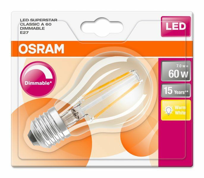 Żarówka Osram Led Classic A60 Dimmable E27 Ciepła kulka do girlandy