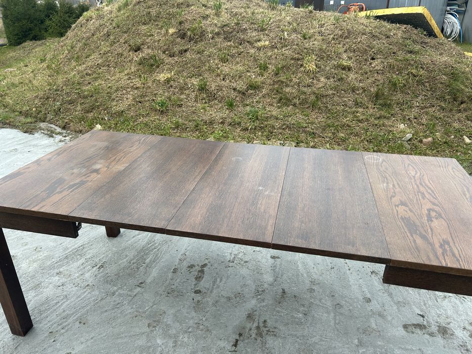 Stoł drewniany komplet