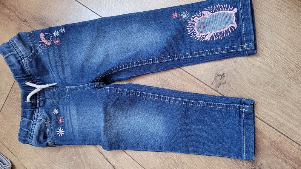 Spodnie dla dziewczynki  jeans 86