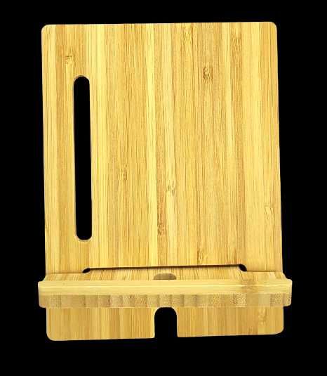 Bambusowa podstawka / stojak na tablet, telefon