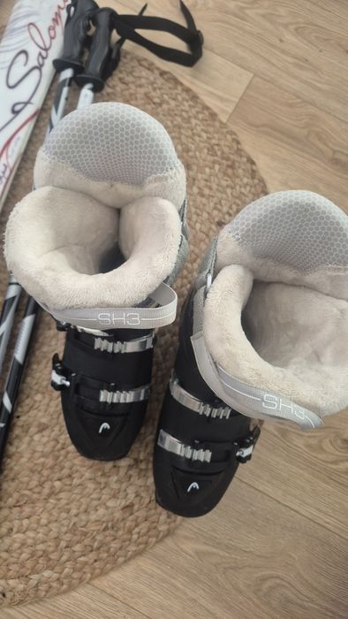 Narty damskie Salomon 162, buty head 41 kije