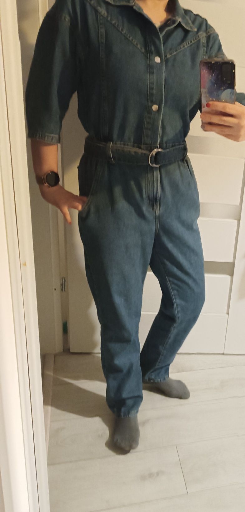 Kombinezon jeansowy dżinsowy 36 s denim
