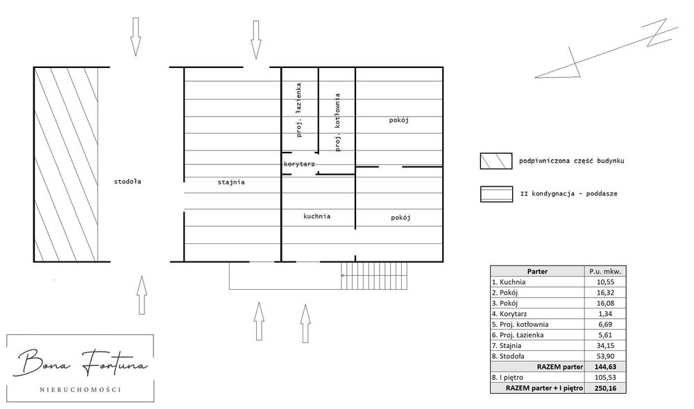 Do sprzedaży budynek mieszkalno-gospodarczy pow. 250 m2 Glinik Polski