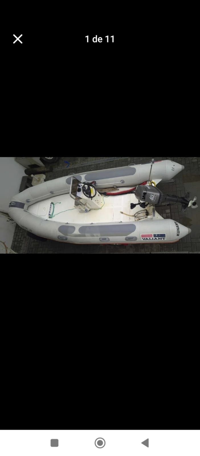 Valliant 450 motor tohatsu 40cv 7 passageiros
