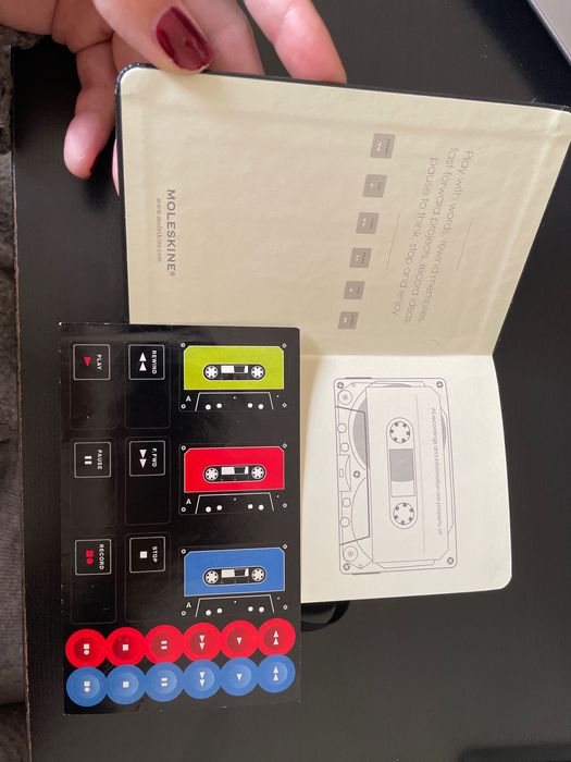 Moleskine áudio cassete edição limitada liso bolso