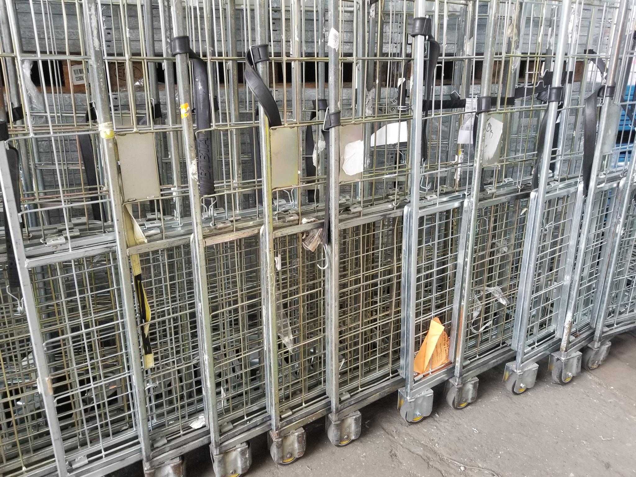 Wózek Transportowy Gniazdowy Magazynowy Kurierski Siatkowy