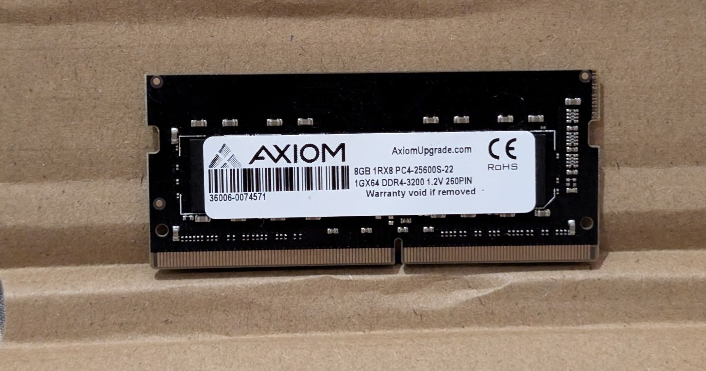 Оперативна пам'ять 16gb (2 х 8gb) для ноутбука sodimm ddr4 3200MHz