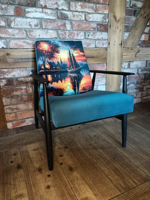 Fotel "Lisek" Vintage. Kompleksowa Rwnowacja