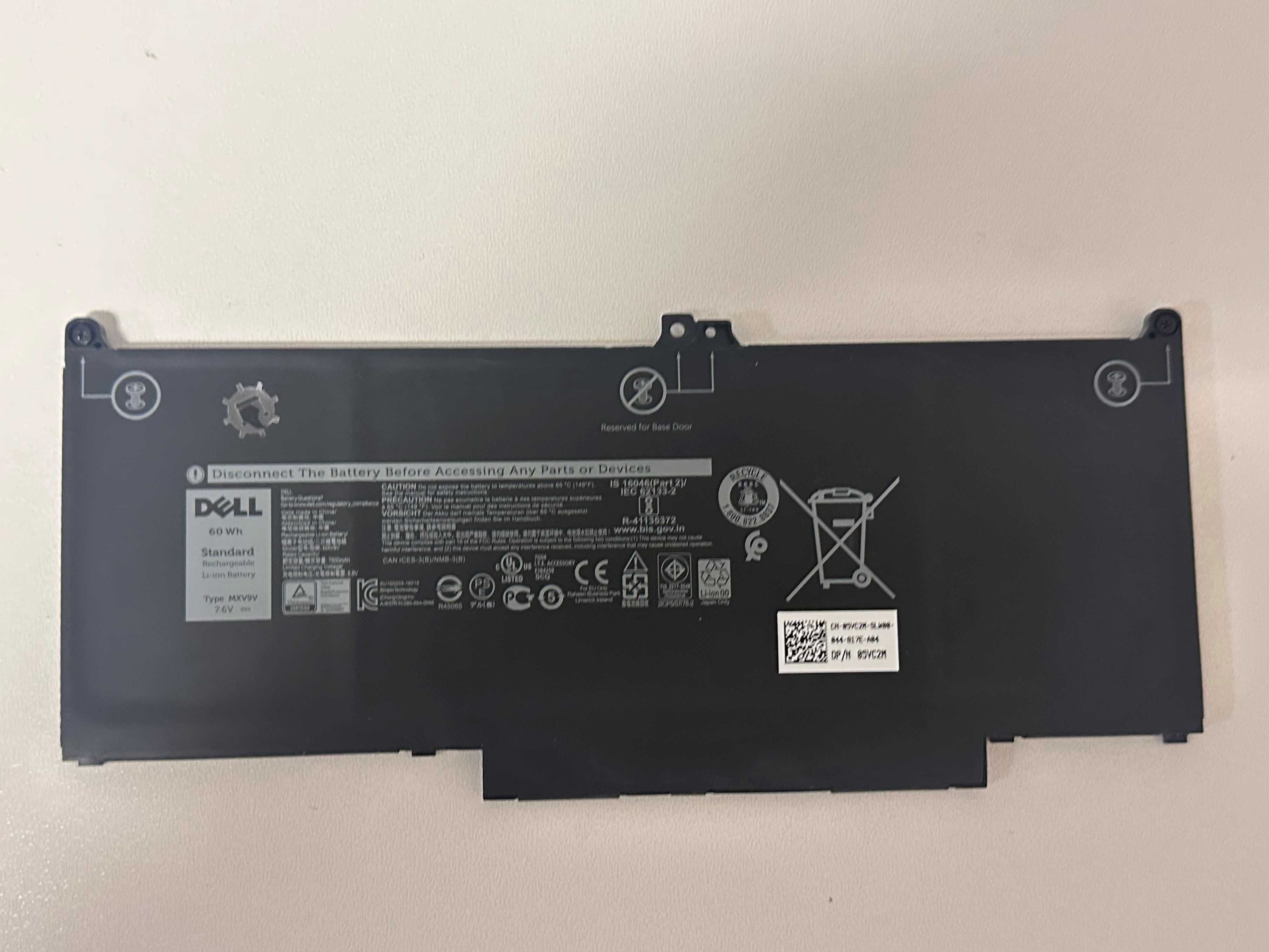 Bateria akumulator Li-Ion MXV9V Dell Latitude 60Wh