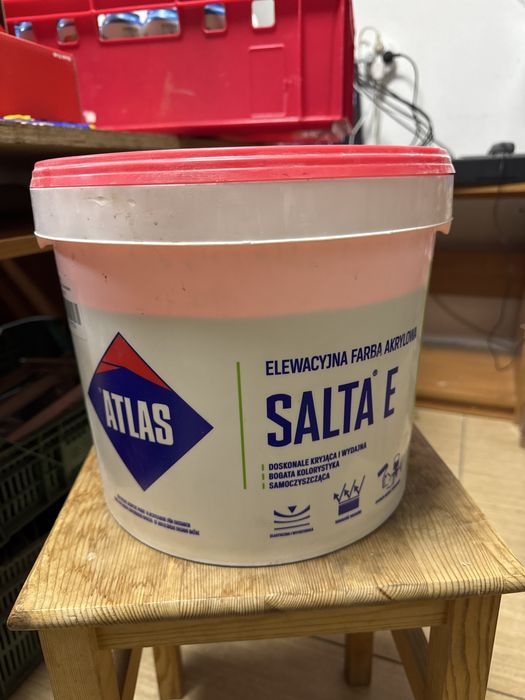 Elewacyjna Farba Akrylowa Atlas Salta E Biała