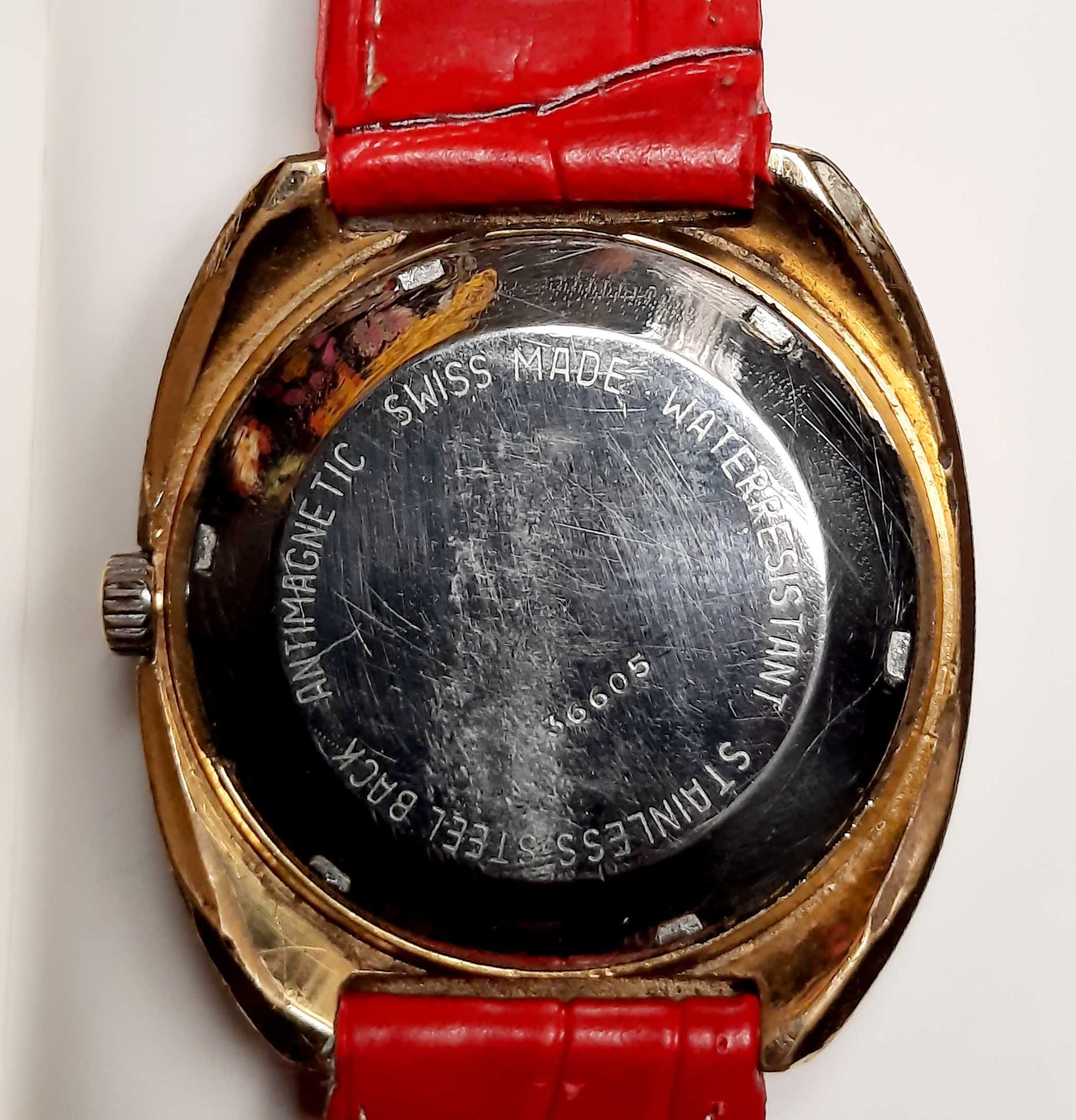 Relógio Lanco automático 36605 (calibre Tissot) plaqueado a ouro.