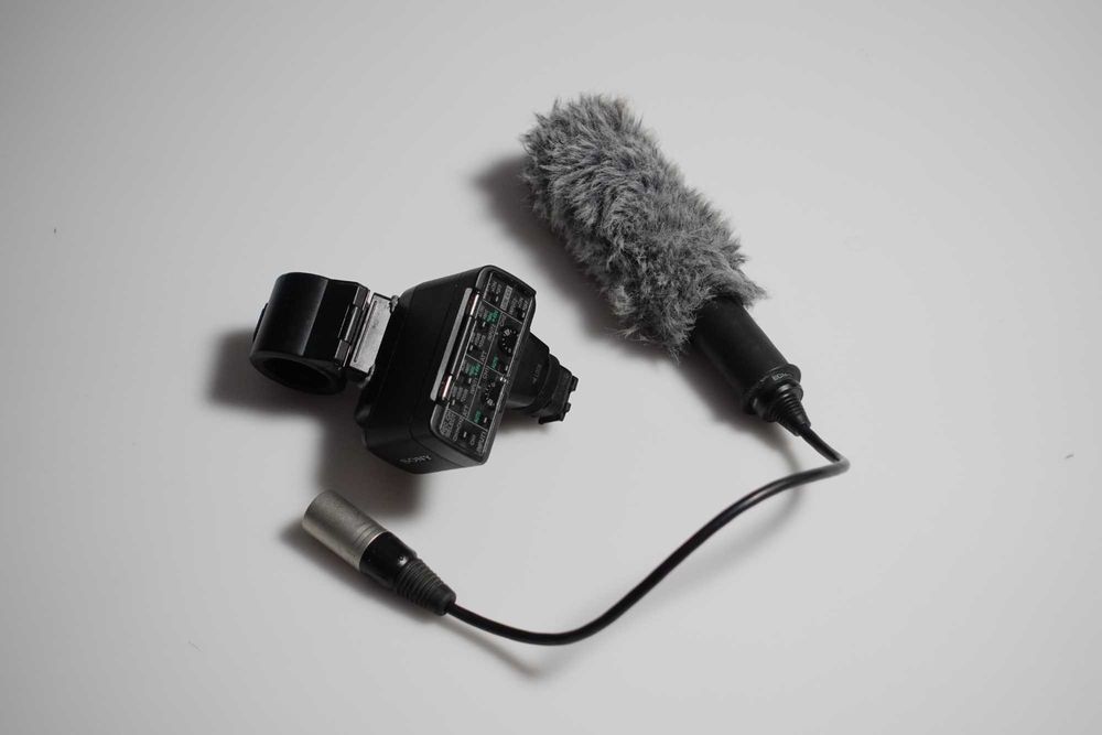 mikrofon shotgun adapter Sony XLR-K2M