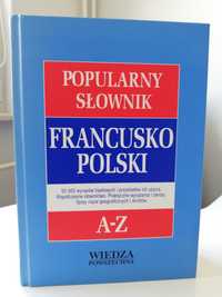 Słownik FRANCUSKO-POLSKI A-Z (50 000 słów) w twardej oprawie