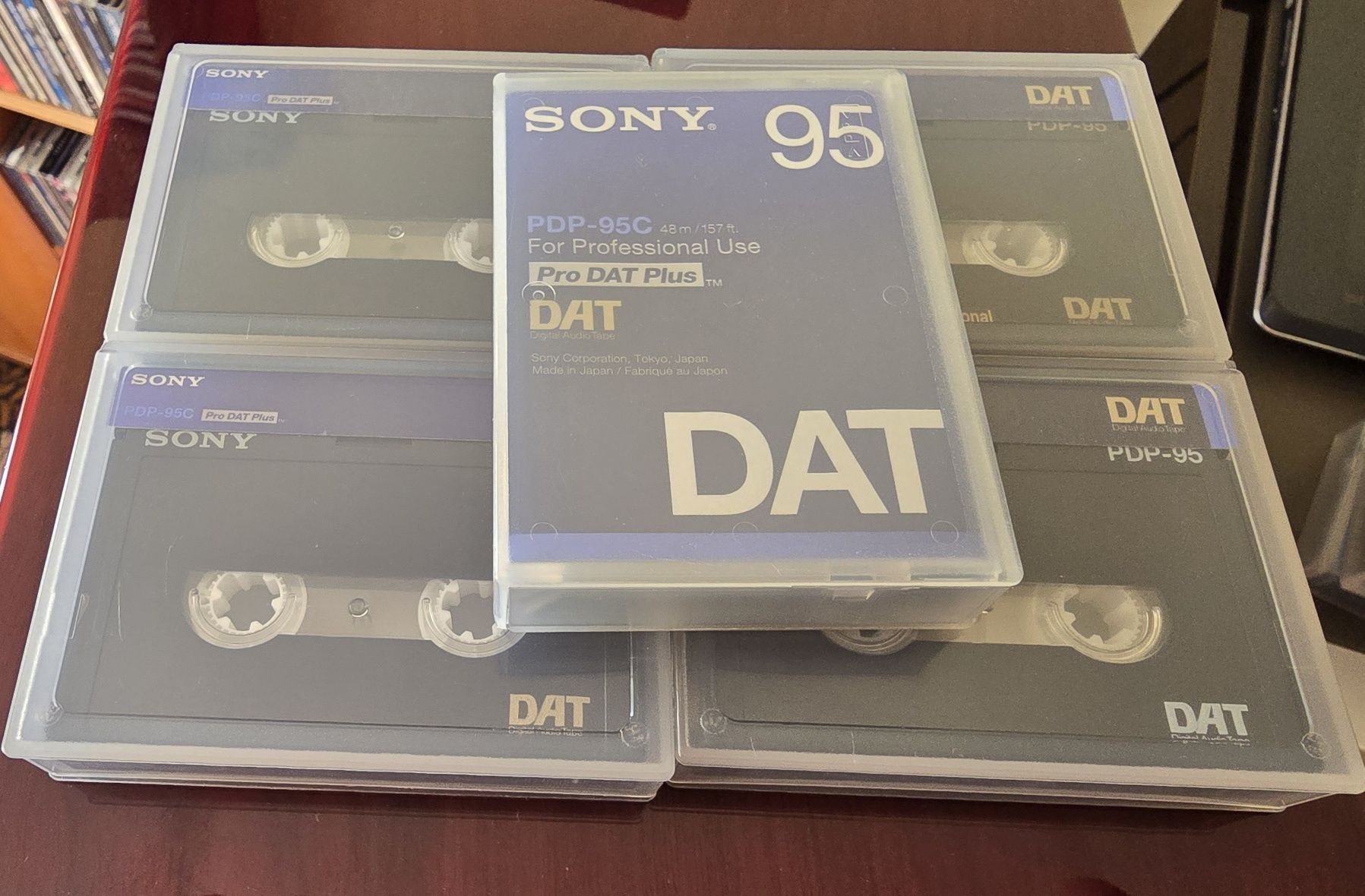 Pakiet 5 kaset DAT Sony 95min